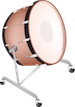 <div class='instrument-info'><h3>Bass Drum</h3><p>The bass drum is a drum made out of an animal skin. It vibrates when the stretched animal skin, or drum head, is hit with a mallet.</p></div> Bass Drum