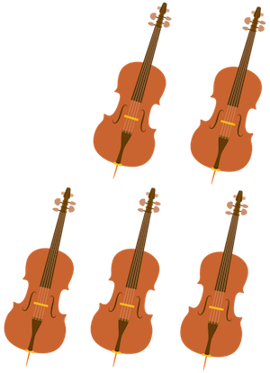 <div class='instrument-info'><h3>Cello</h3><p>The cello is lower than the viola, and a lot bigger. It is so big that it rests on the floor on its endpin.</p></div> Cello