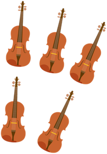 <div class='instrument-info'><h3>Viola</h3><p>The viola is slightly larger than the violin, but is played the same way. It plays lower notes because the strings are longer.</p></div> Viola
